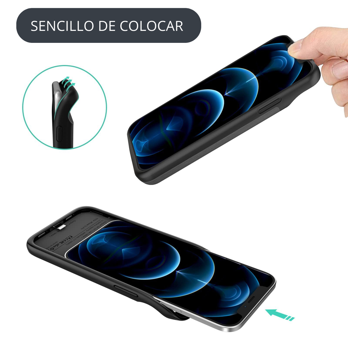 Batería/Carcasa para iPhone POWERCASE®️ (6800/7000 mAh)